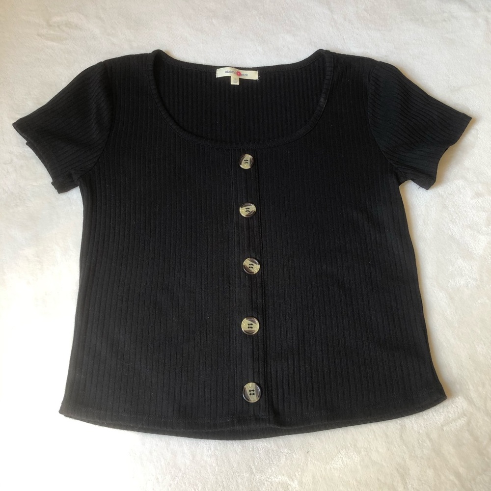 Wishful Park Black Button Shirt